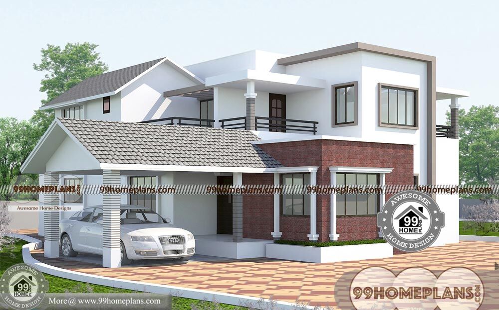 Architecture Design  Of Houses In India  with Double Story 