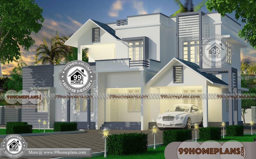 Beautiful Kerala House Plans With Photos Of Two Story Modern