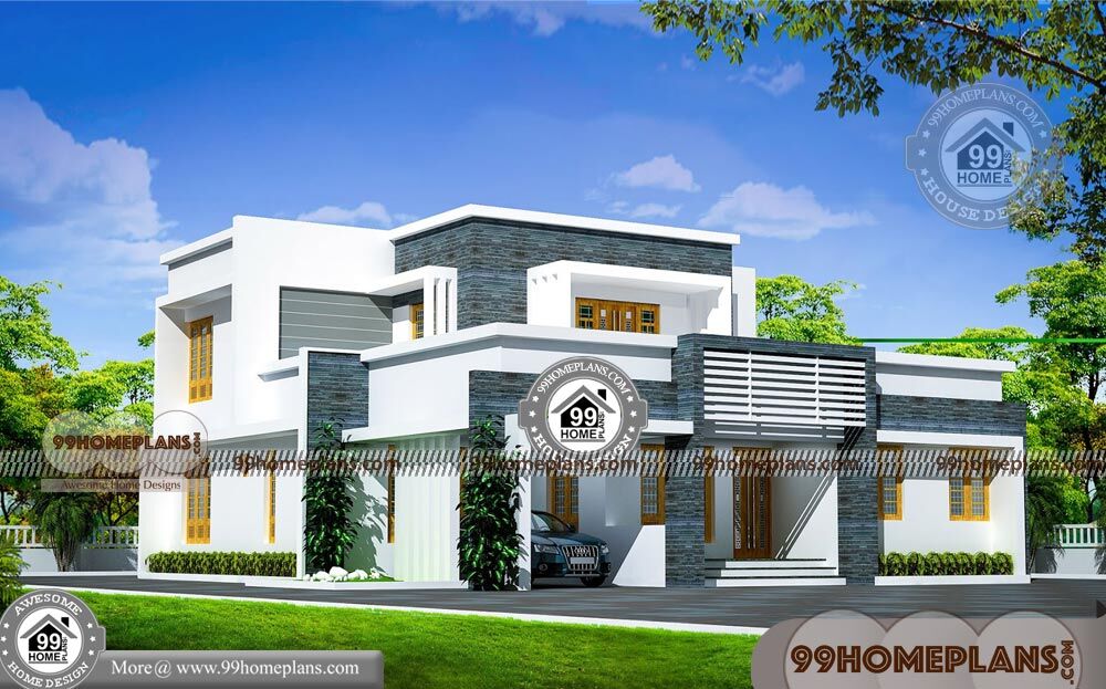 Box Style House  Design with Very Cute Two Story Latest 