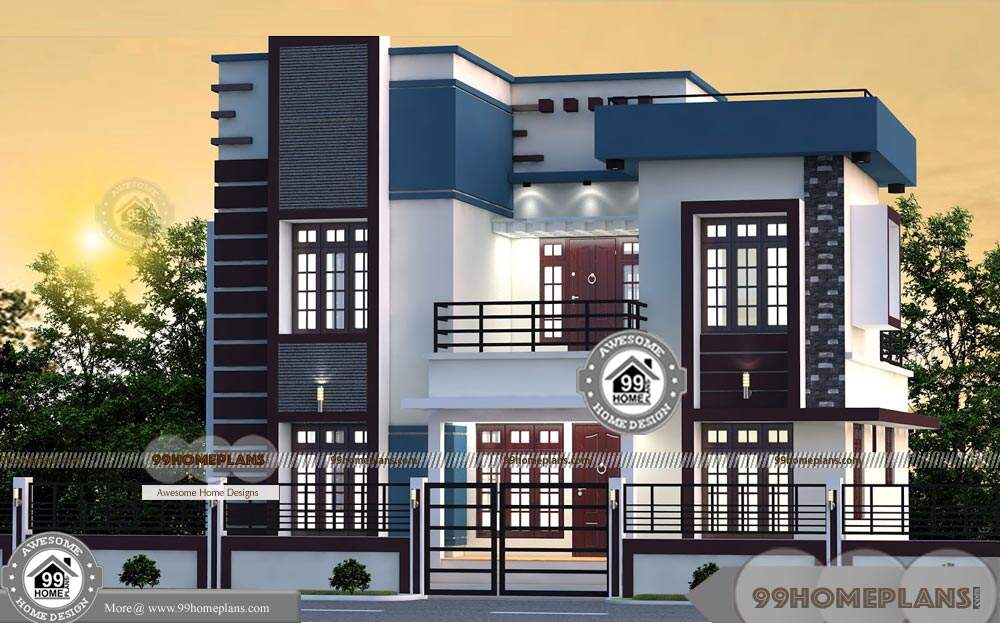  Contemporary  Style Kerala Homes  Free Designs  Elevation  