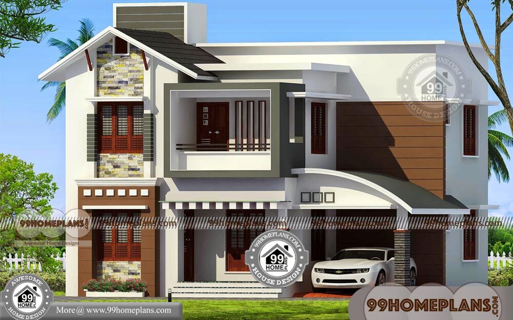  Double  Storey  House  Plans  With Balcony  Best Contemporary  