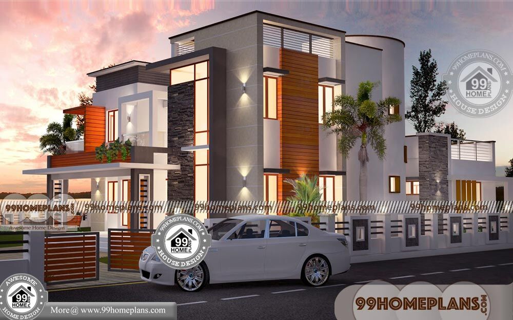 Economical 4  Bedroom  House  Plans  Contemporary Indian  