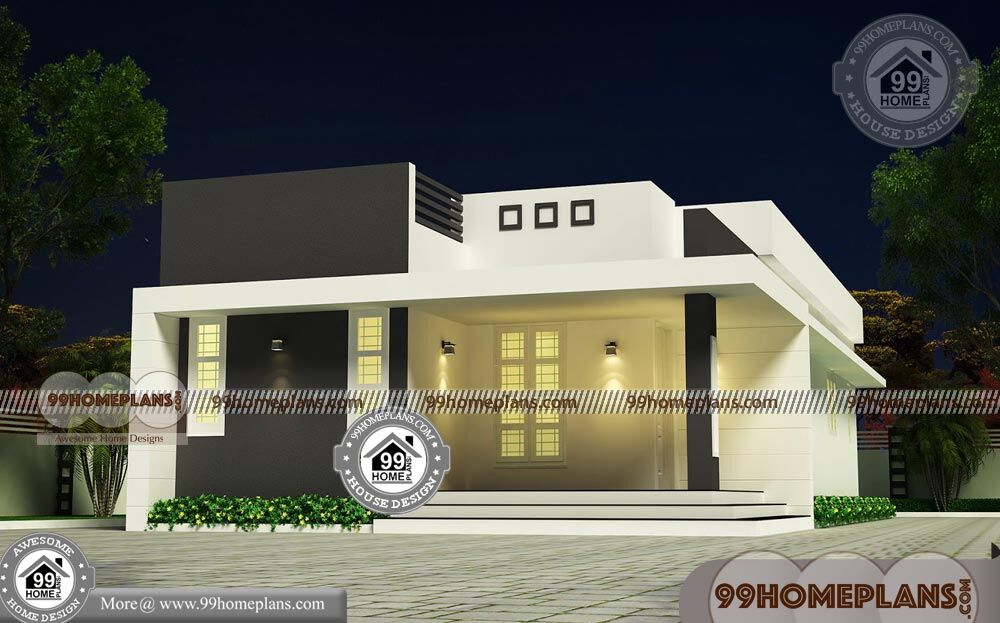 G 1 Residential House  Plan  with Low  Cost  Small Flat Roof 