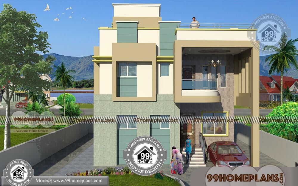  House  Front Elevation  Simple  Designs with Low Cost Cute 2 