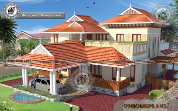 Kerala Nalukettu House  Plans  with Nadumuttam  Styles of 