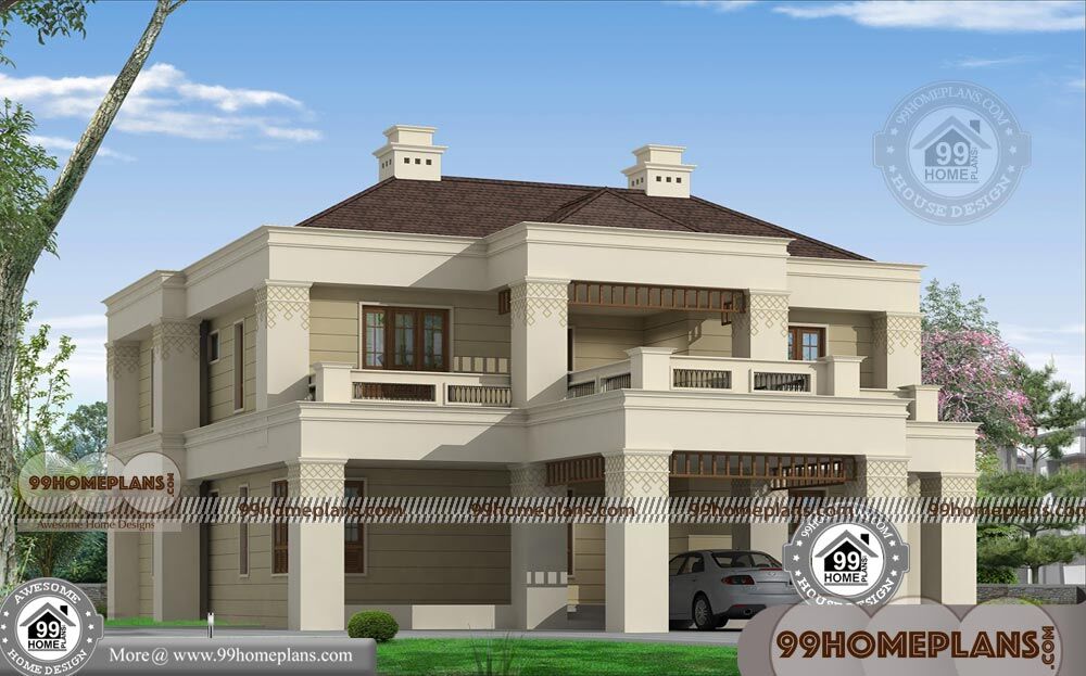 Modern Bungalow  House  Plan  with Two Floor Stylish 