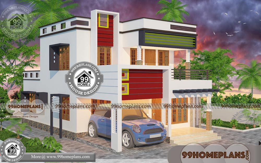 Modern Home  Plans  And Cost  To Build  with 2 Floor Flat 