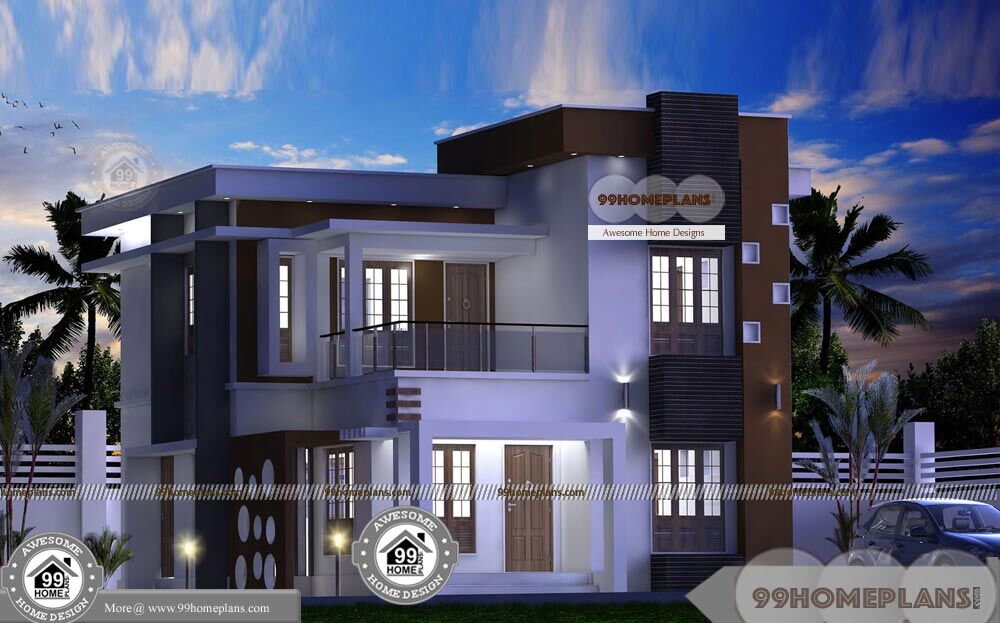 Modern Kerala Style House Plans With, House Plans In Kerala Style