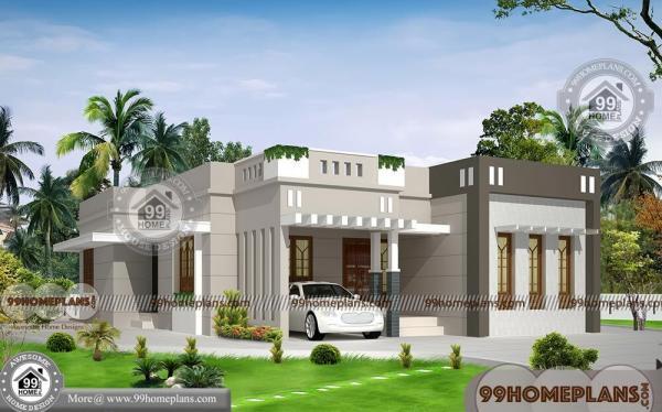 modern one story house designs and floor plans with low budgets idea