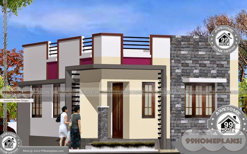 One Floor Modern House Plans With Simple Low Budget Home Designs