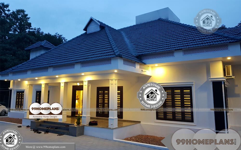  One  Level Home  Designs  and Spacious Royal Kerala  House  