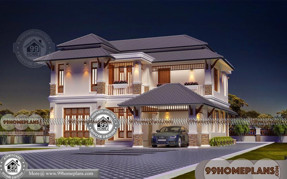  Tamilnadu  Traditional  House  Designs with Two Story Modern 