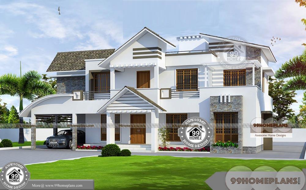 Two Storey Residential Building Complete  Plan  and Low 