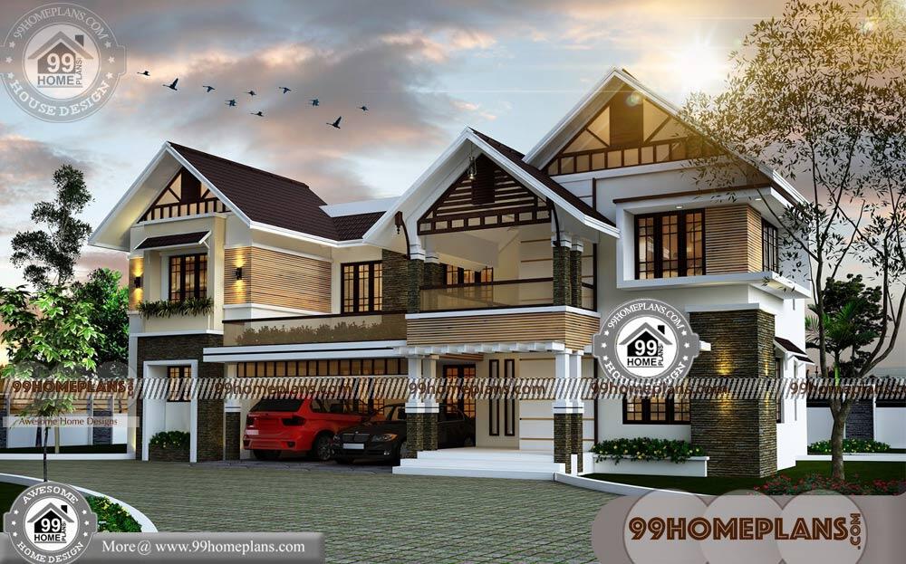 Two Story House  Plans  Indian  Style  with Traditional Models 