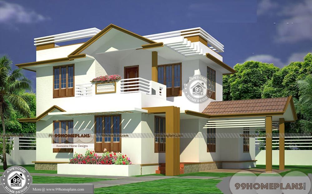 Veedu Design  Kerala  2019 with Double Floor Simple Cute 