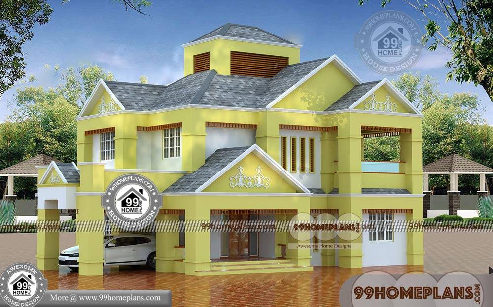 3d Elevation  Of Bungalow  Plan  Collections Two Floor  Home  