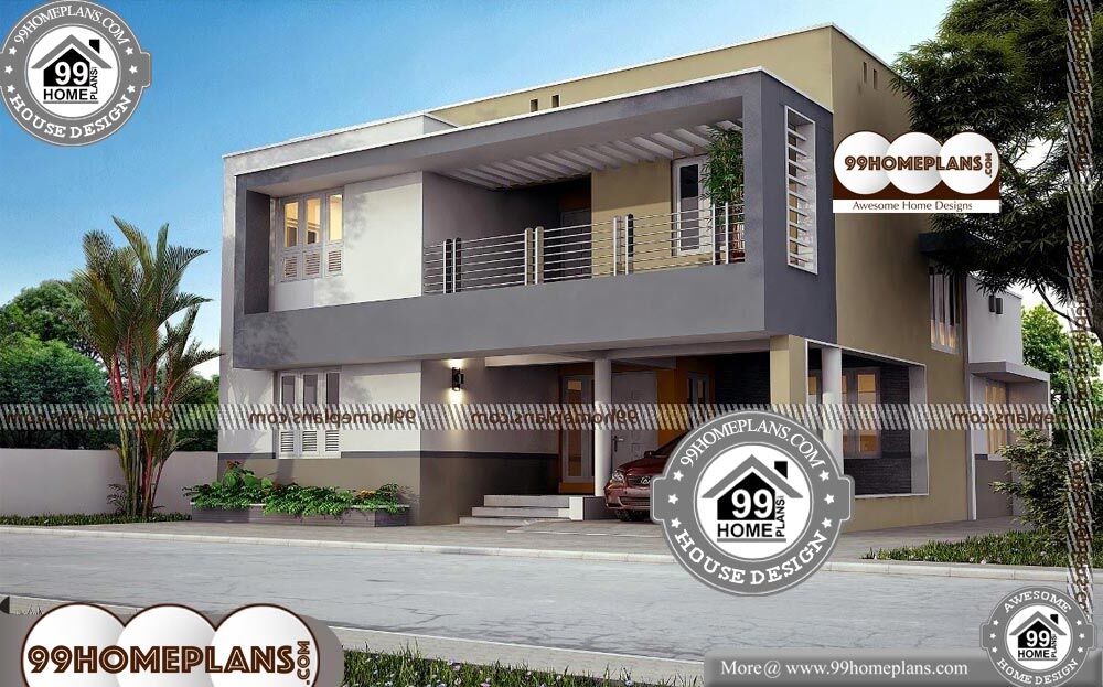  Box  Type  Bungalow  House  with Double Floor Modern Home  