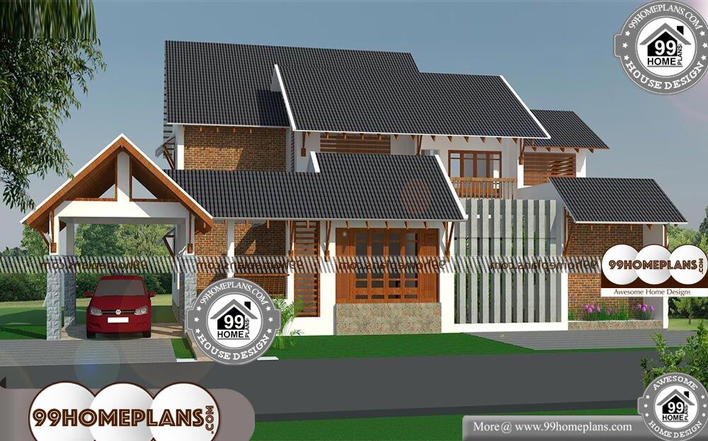 Brick Home Plans - 2 Story 2500 sqft-Home