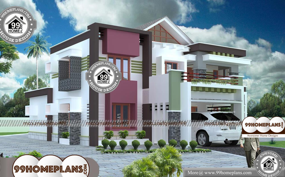 Contemporary Home Plans Kerala - 2 Story 2558 sqft-Home