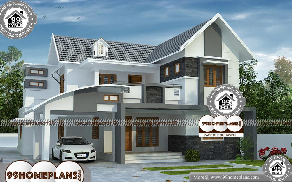 Contemporary Villa Designs In Kerala - 2 Story 2520 sqft-Home