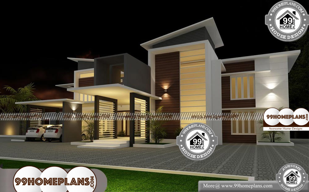 Home Design Kerala Model - 2 Story 4900 sqft-Home