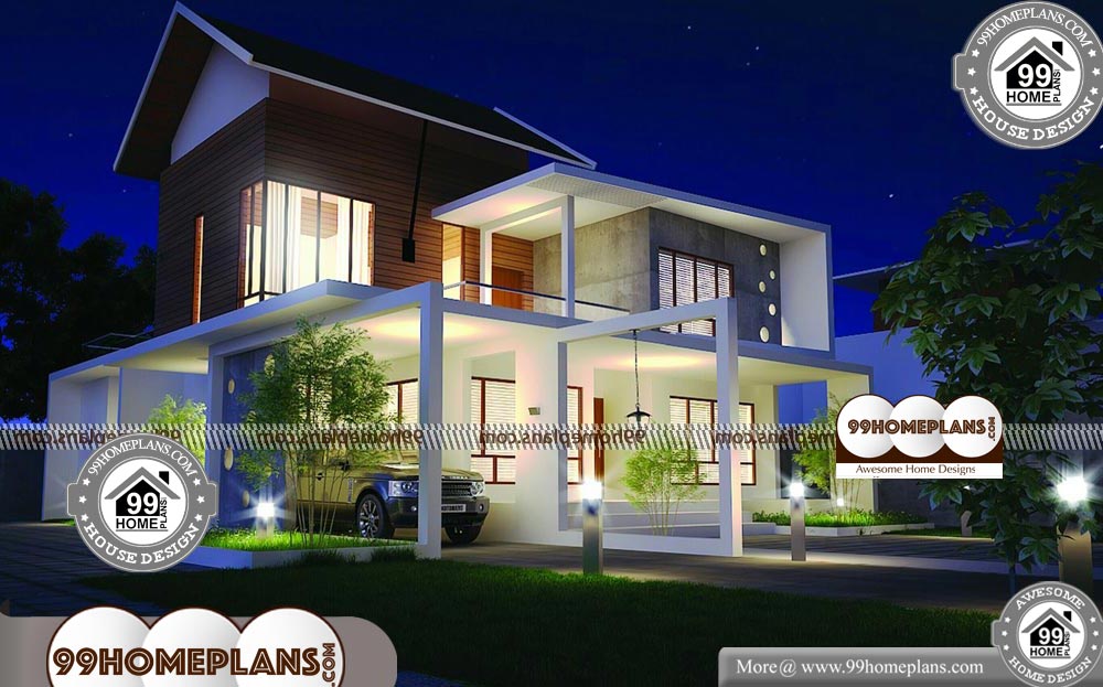 House Plans Designs Kerala Model - 2 Story 2600 sqft-Home