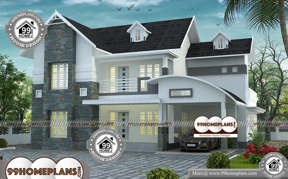 Kerala Contemporary House - 2 Story 2860 sqft-Home