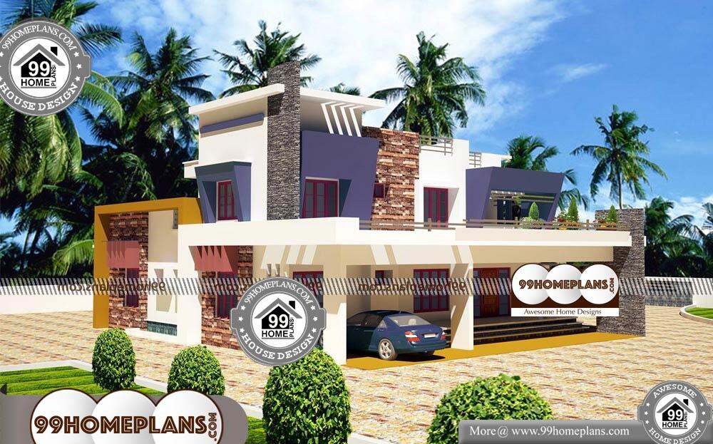 Kerala Style Contemporary House Plans - 2 Story 4133 sqft-Home