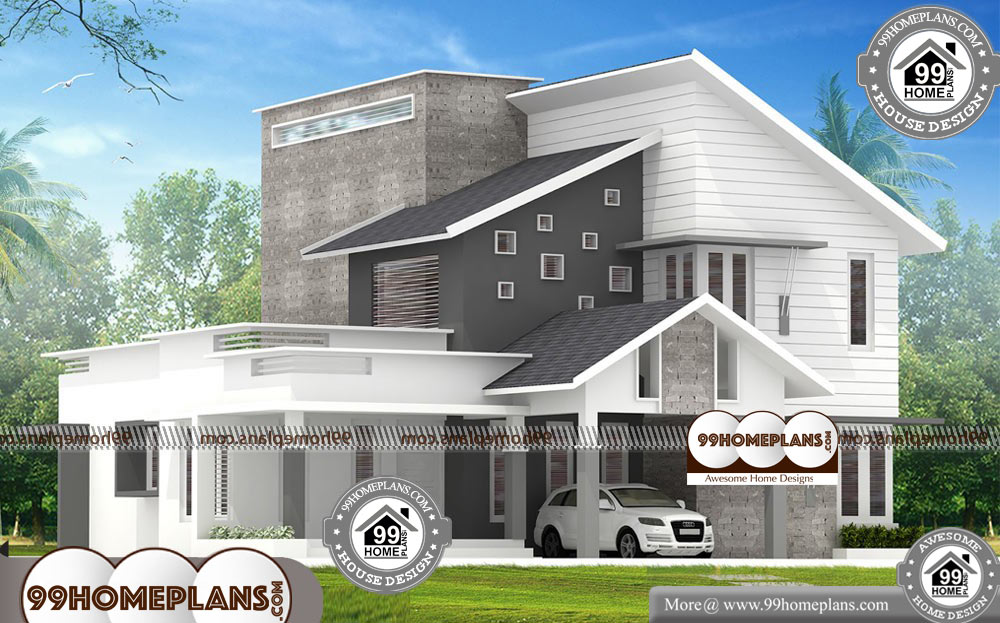 Kerala Style Homes Designs - 2 Story 1958 sqft-Home