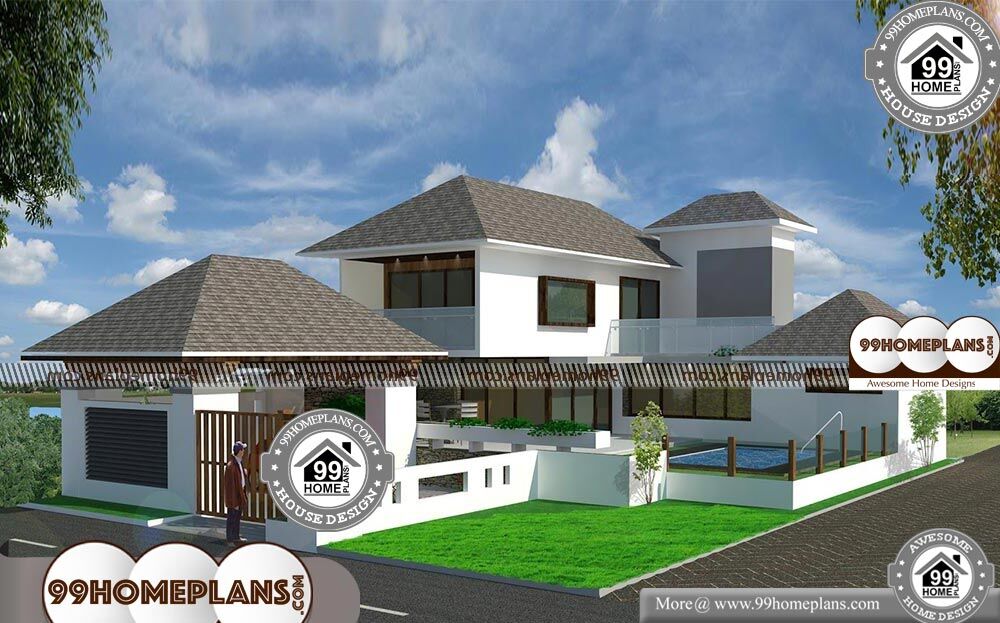 Residential Bungalow Elevation - 2 Story 3800 sqft-Home