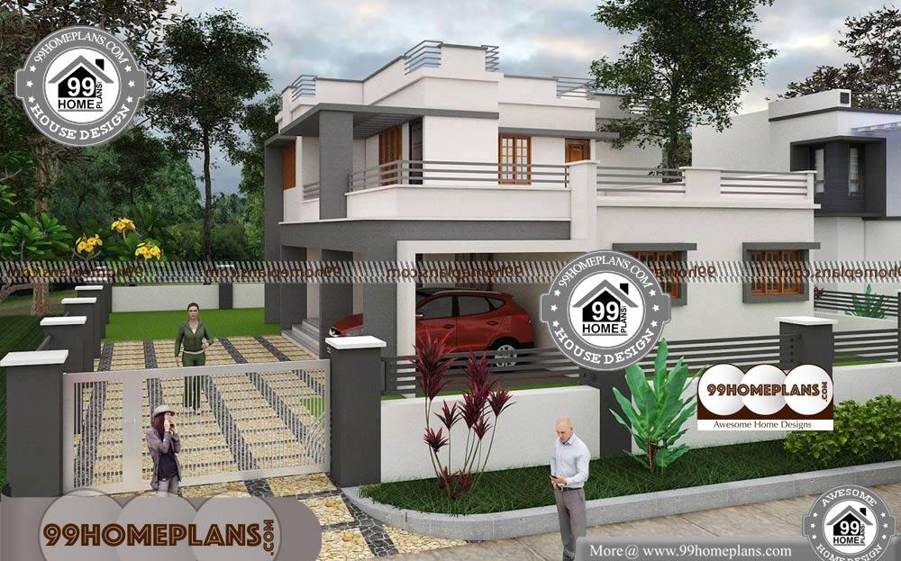 Simple Indian House Plans - 2 Story 2266 sqft-Home