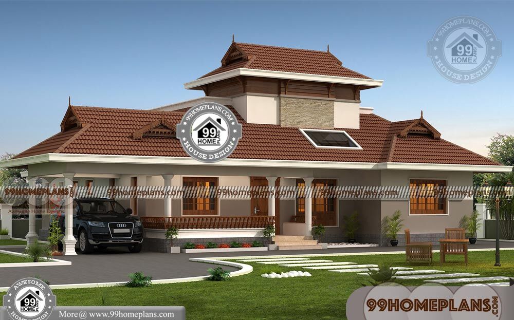 Best Single Storey Home Designs 60+ Kerala Traditional Veedu Photos