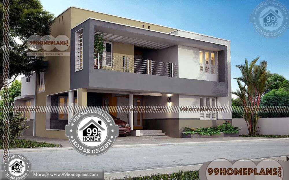  Box  Type  Bungalow  House  with Double Floor Modern Home  