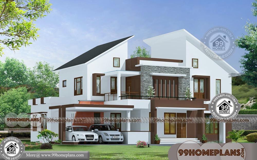 Double Story Homes  Designs  with 3D  Elevations Low Cost  