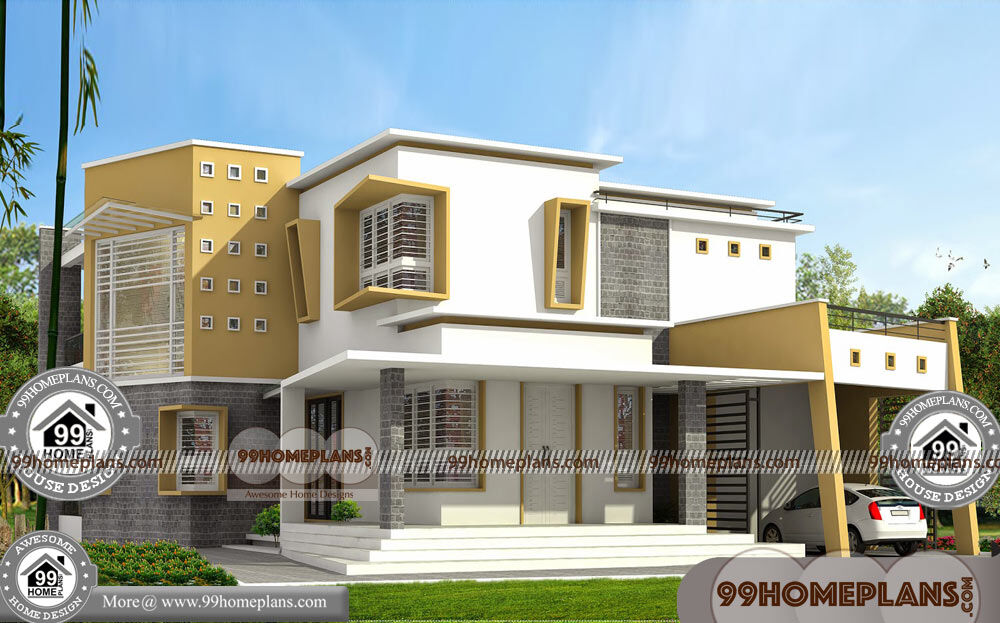 House Design in Kerala Style 40+ Two Storey Terrace House Designs