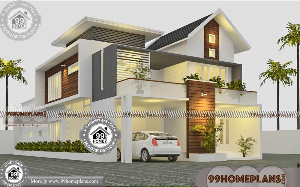 House Design Kerala Model 60+ Double Storey House Plans & Designs