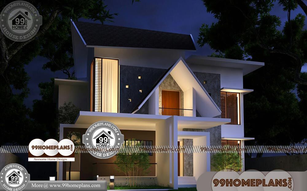 Kerala New Model House Plans & Cheap Double Storey Homes & Villas