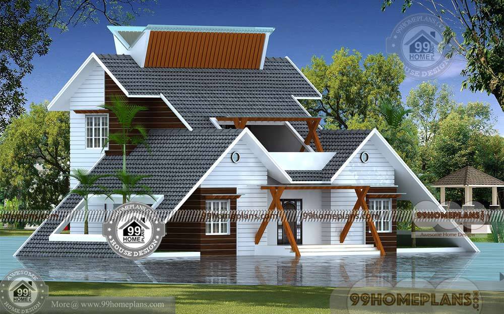 Modern Traditional Big House Kerala House Plans 140740