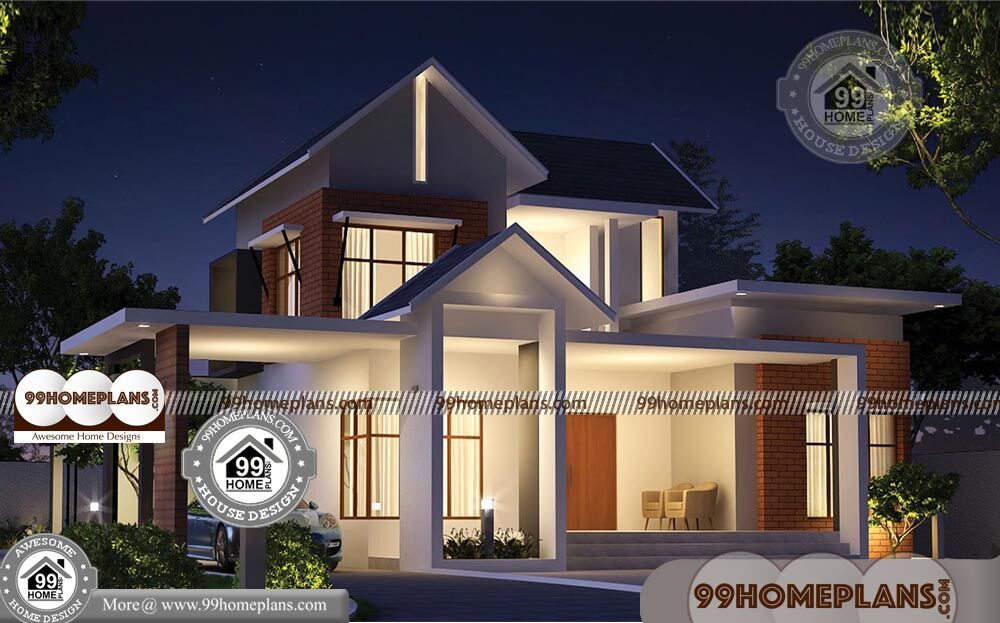 Latest Model Kerala House Plan & 50+ 2 Storey House Design & Plans