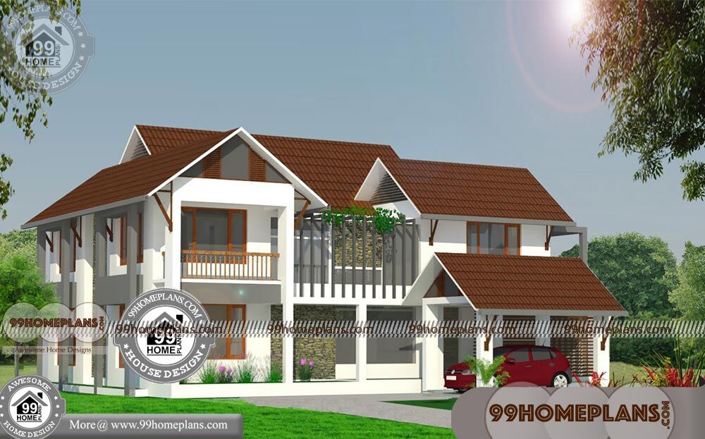 Low Cost Bungalow Designs with Double Story Modern Home Collections