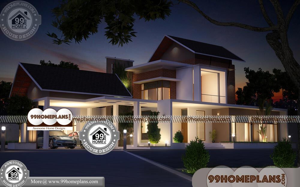 New House Kerala Model Plans | 40+ Double Story Homes Designs