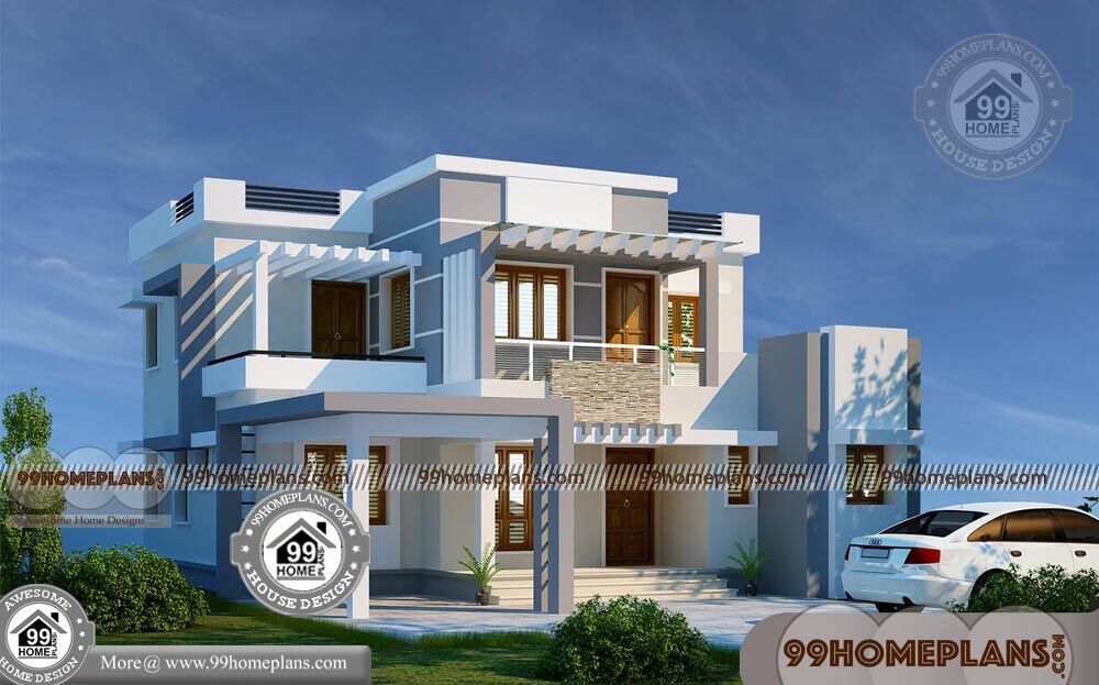 New Kerala House Plans with Photos 90+ Small 2 Storey Homes Plans