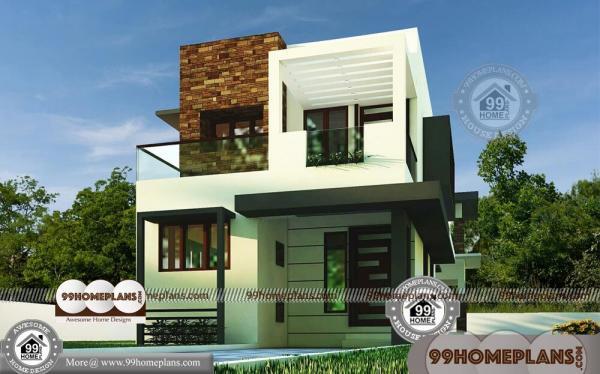 Small Box Type House Two Floor Modern City Style Home Plan Collections