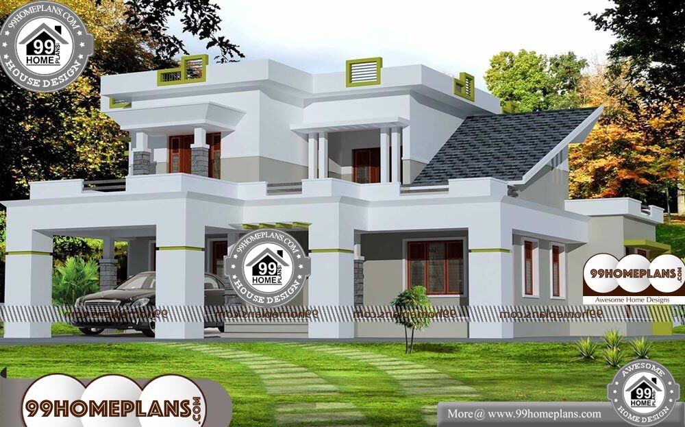 2500 Sq Ft House Plans Kerala Low Economy Two Floor Modern Designs 2500 Sq Ft House Plans Kerala Low Economy Two Floor Modern Designs