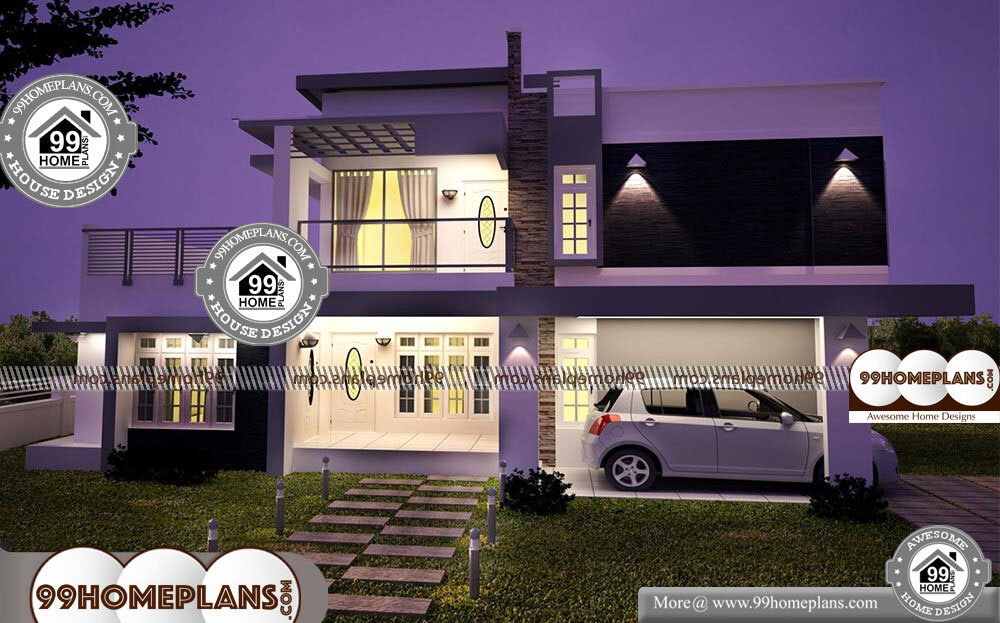 3 Bedroom Rectangular House Plans - 2 Story 2633 sqft-Home