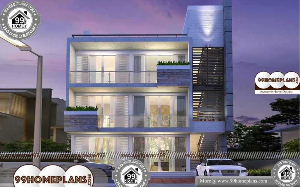 3 Storey Apartment Building Design - 3 Story 3535 sqft-Home