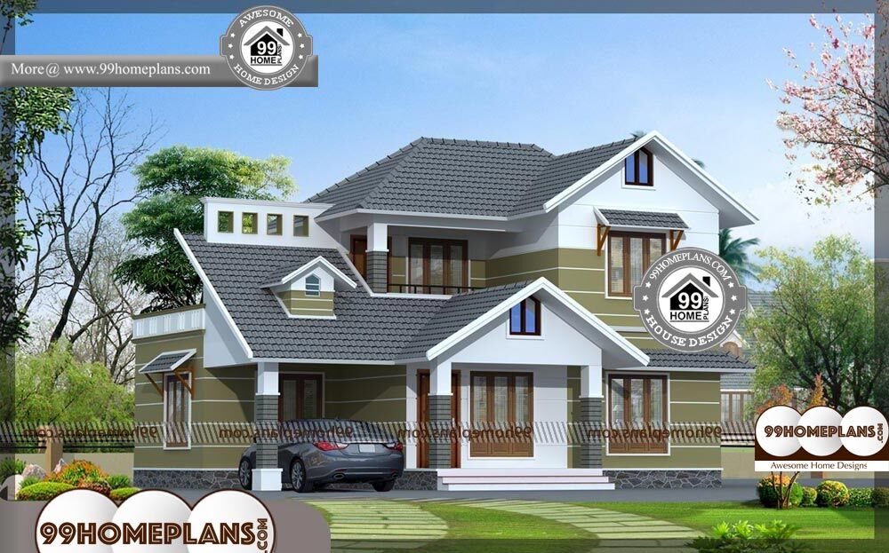 3d House Plans - 2 Story 1734 sqft-Home