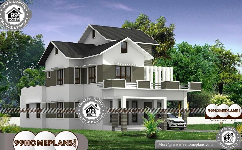 4 Bedroom Townhouse Plans - 2 Story 2776 sqft-Home