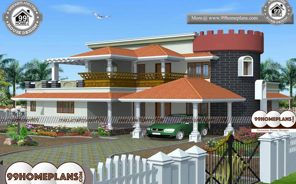 Beautiful House Plans With Photos In Kerala - 2 Story 2425 sqft-Home