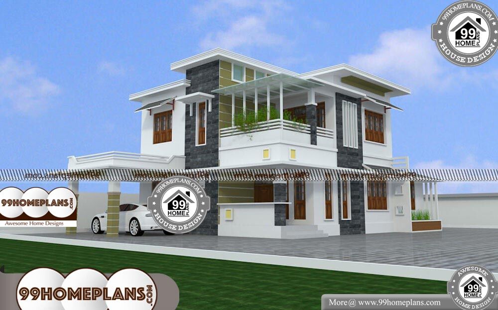 Box Type Modern House - 2 Story 2430 sqft-Home